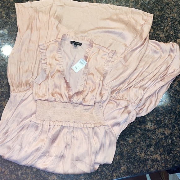 Banana Republic Soft Satin Maxi Dress Blush Pink - Picture 2 of 9